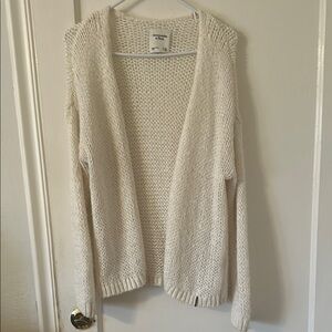 Cozy Cream Open-Front Sweater